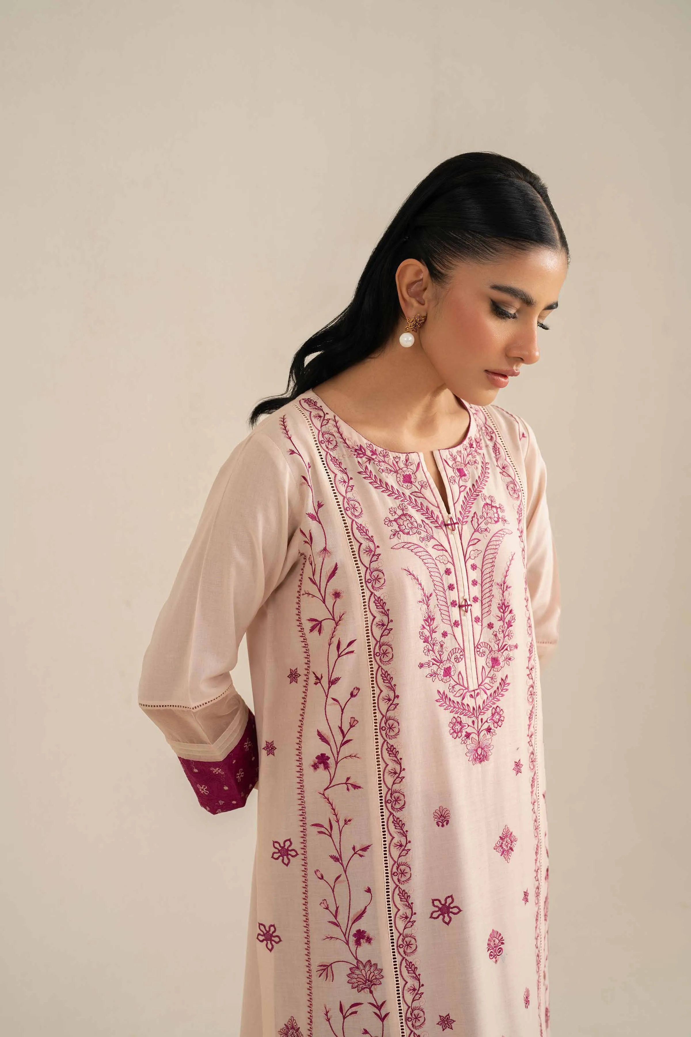 2 Piece - Embroidered Suit - KFS25-35