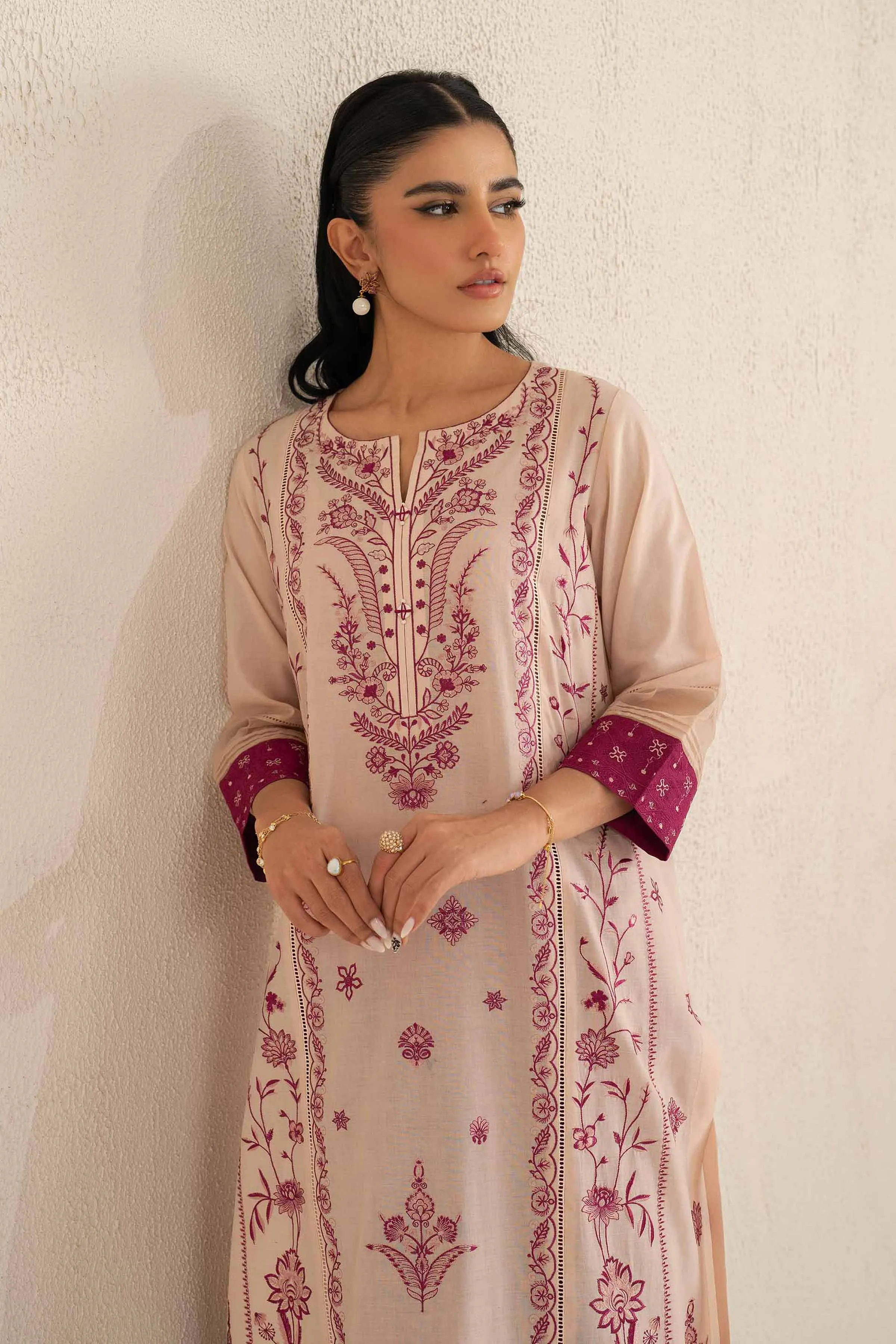 2 Piece - Embroidered Suit - KFS25-35