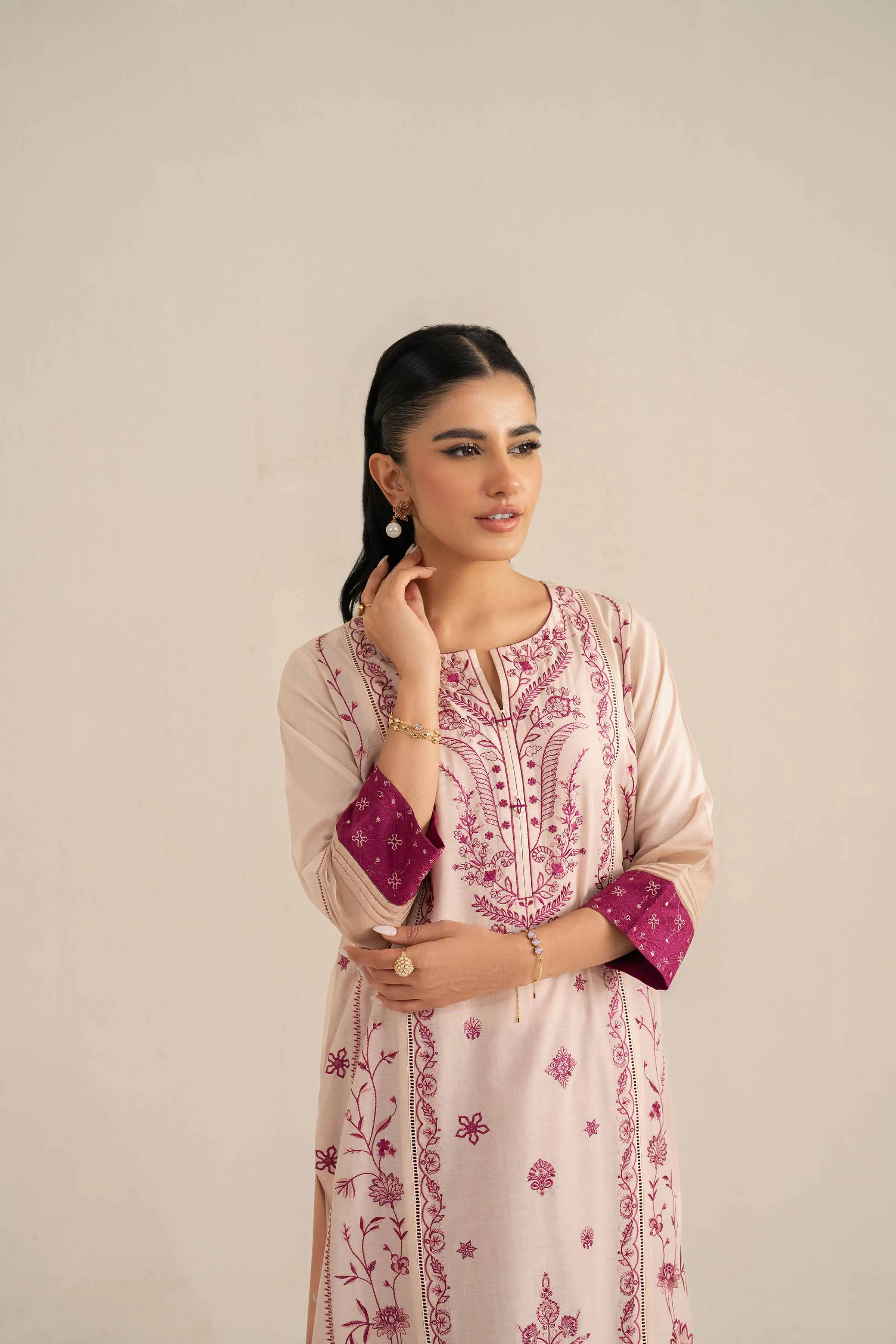 2 Piece - Embroidered Suit - KFS25-35
