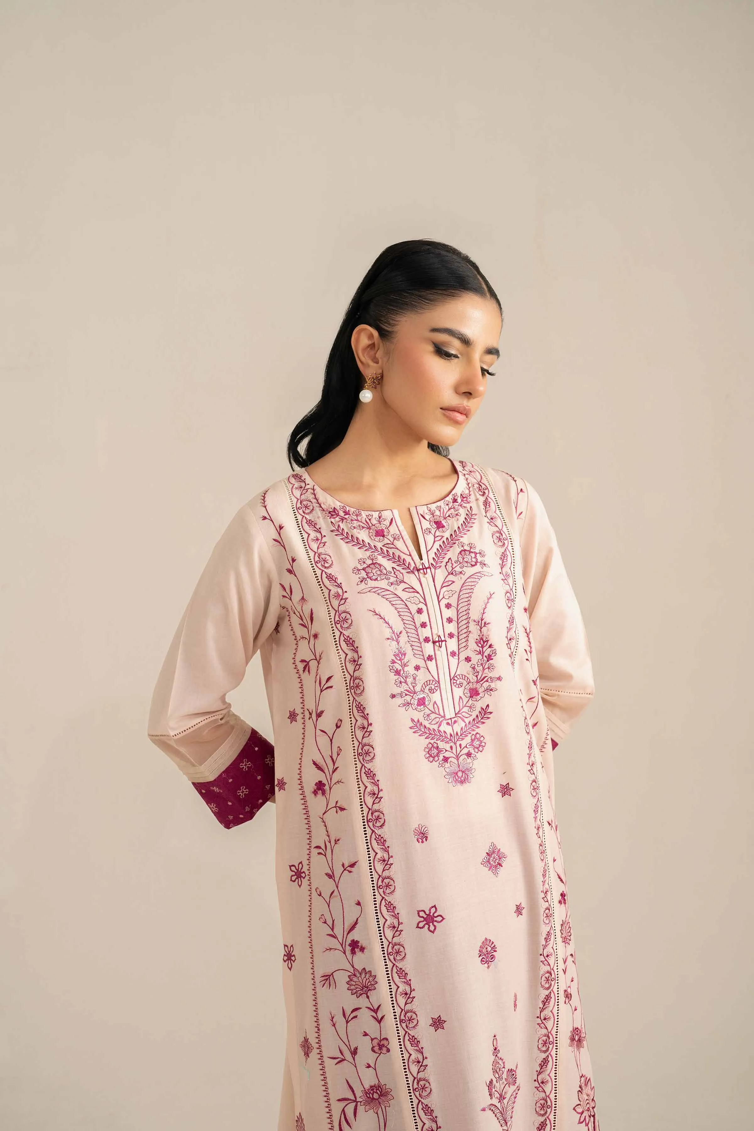 2 Piece - Embroidered Suit - KFS25-35