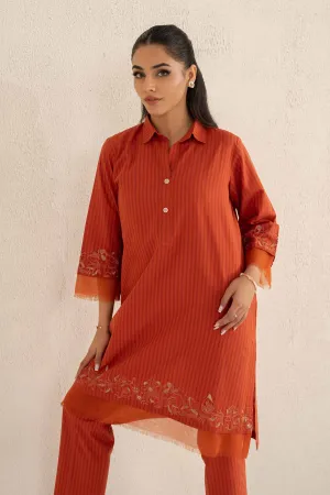 2 Piece - Embroidered Suit - KPS25-07
