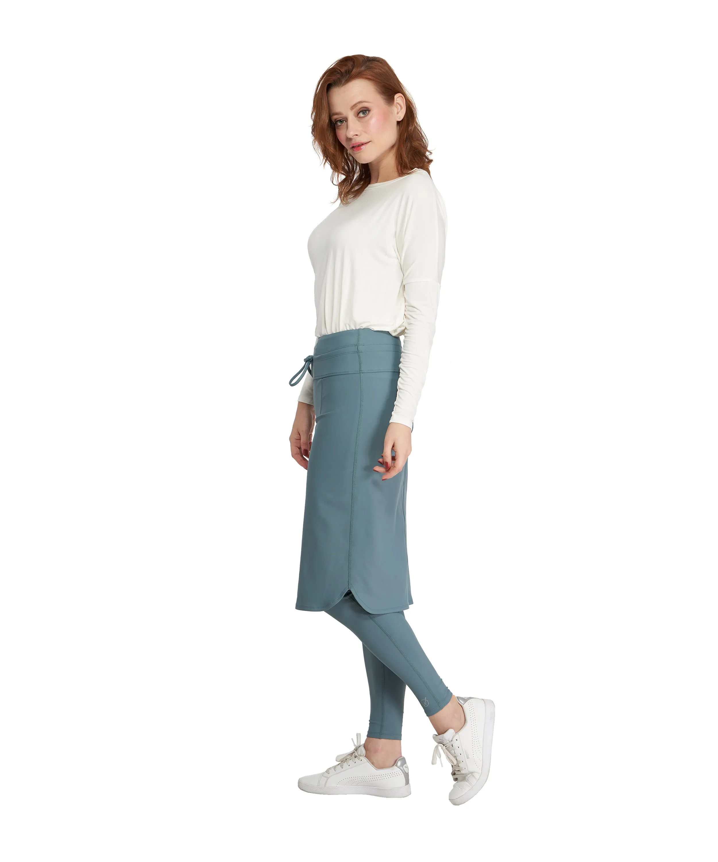 Activewear Pencil Skirt Attached to Leggings, Colors