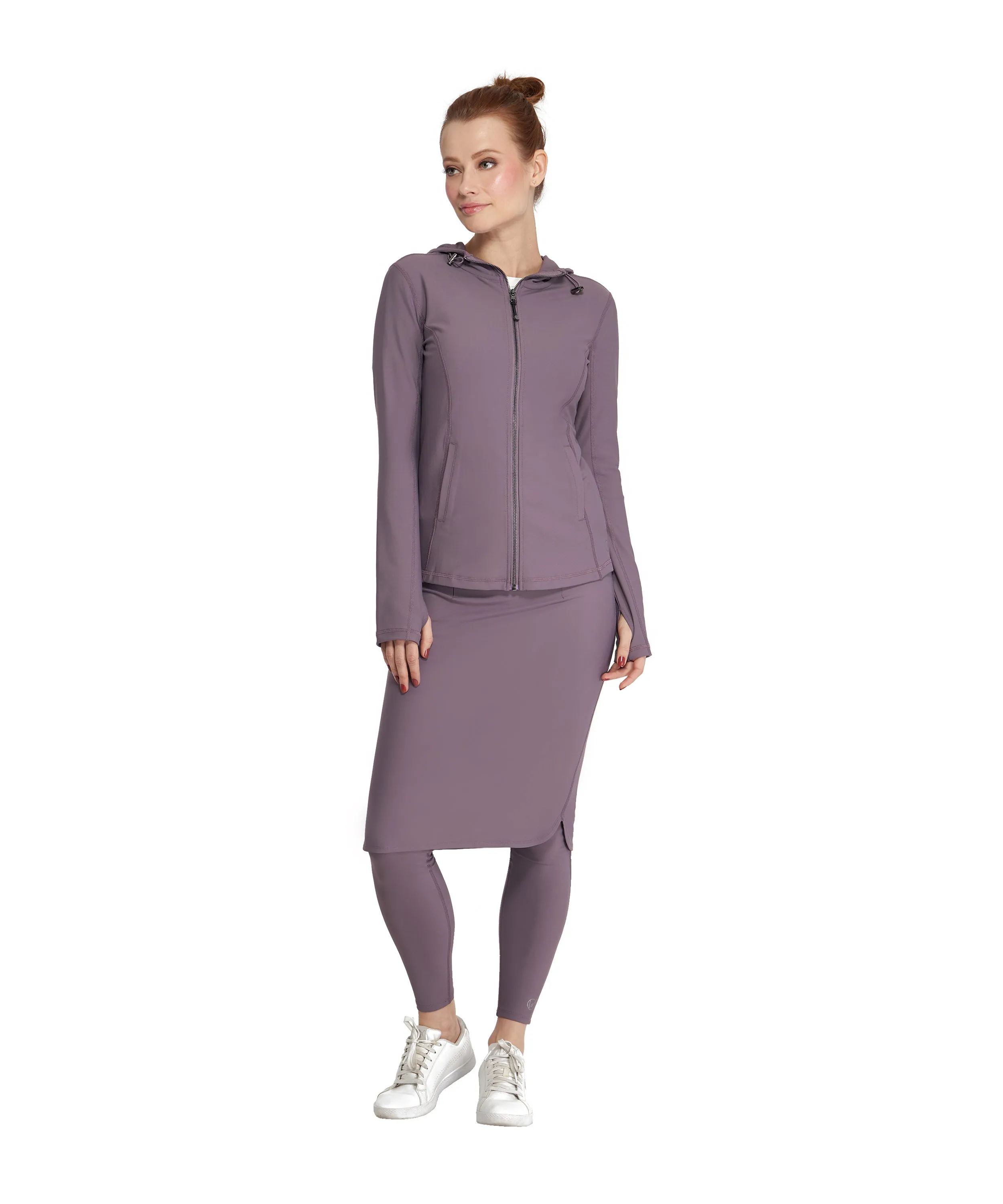 Activewear Pencil Skirt Attached to Leggings, Colors