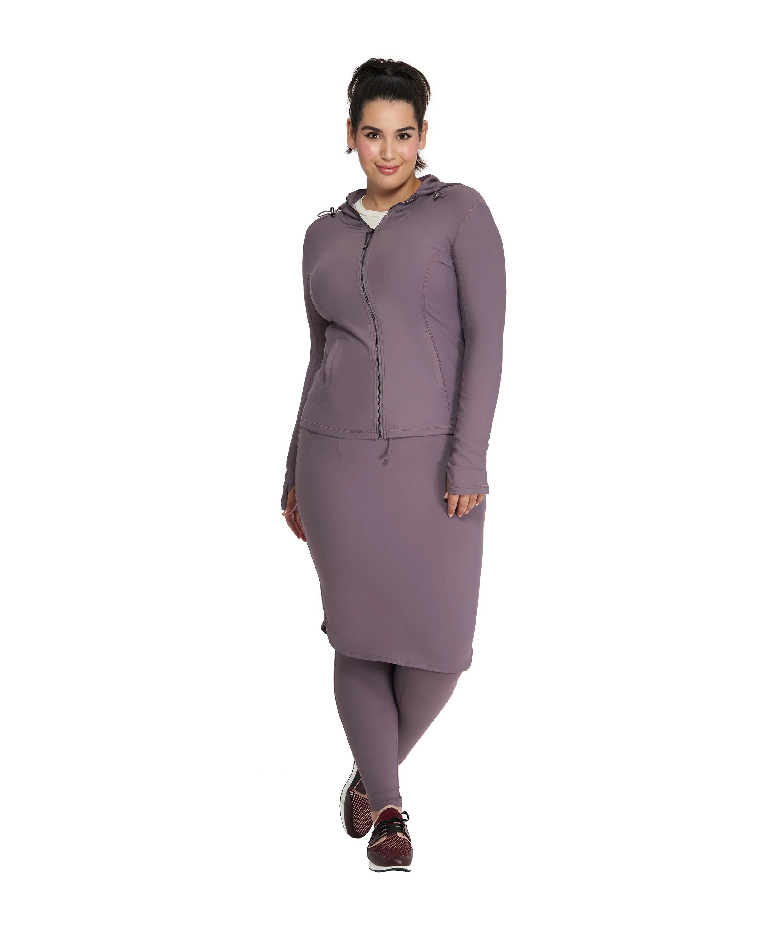 Activewear Pencil Skirt Attached to Leggings, Colors