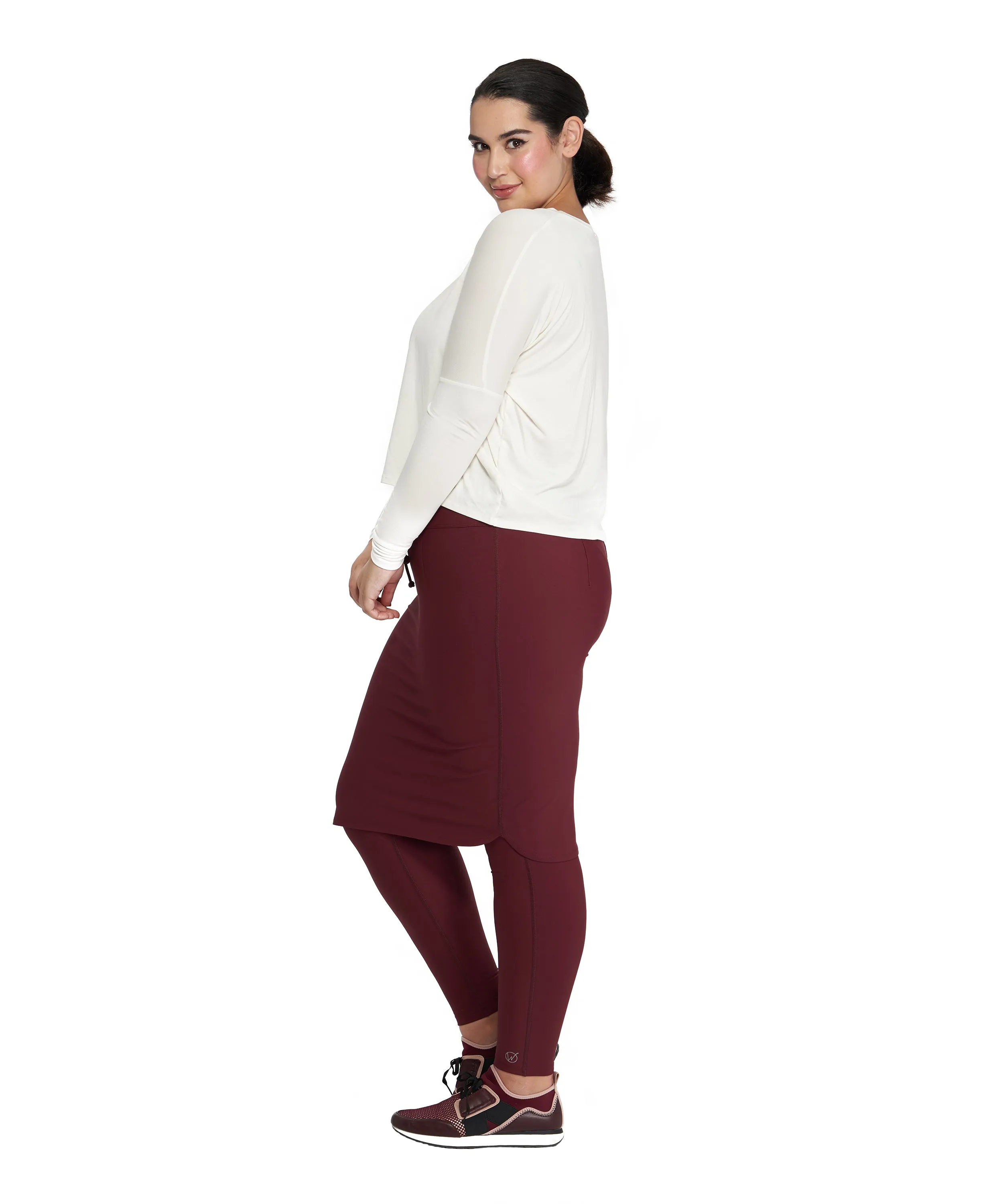 Activewear Pencil Skirt Attached to Leggings, Colors