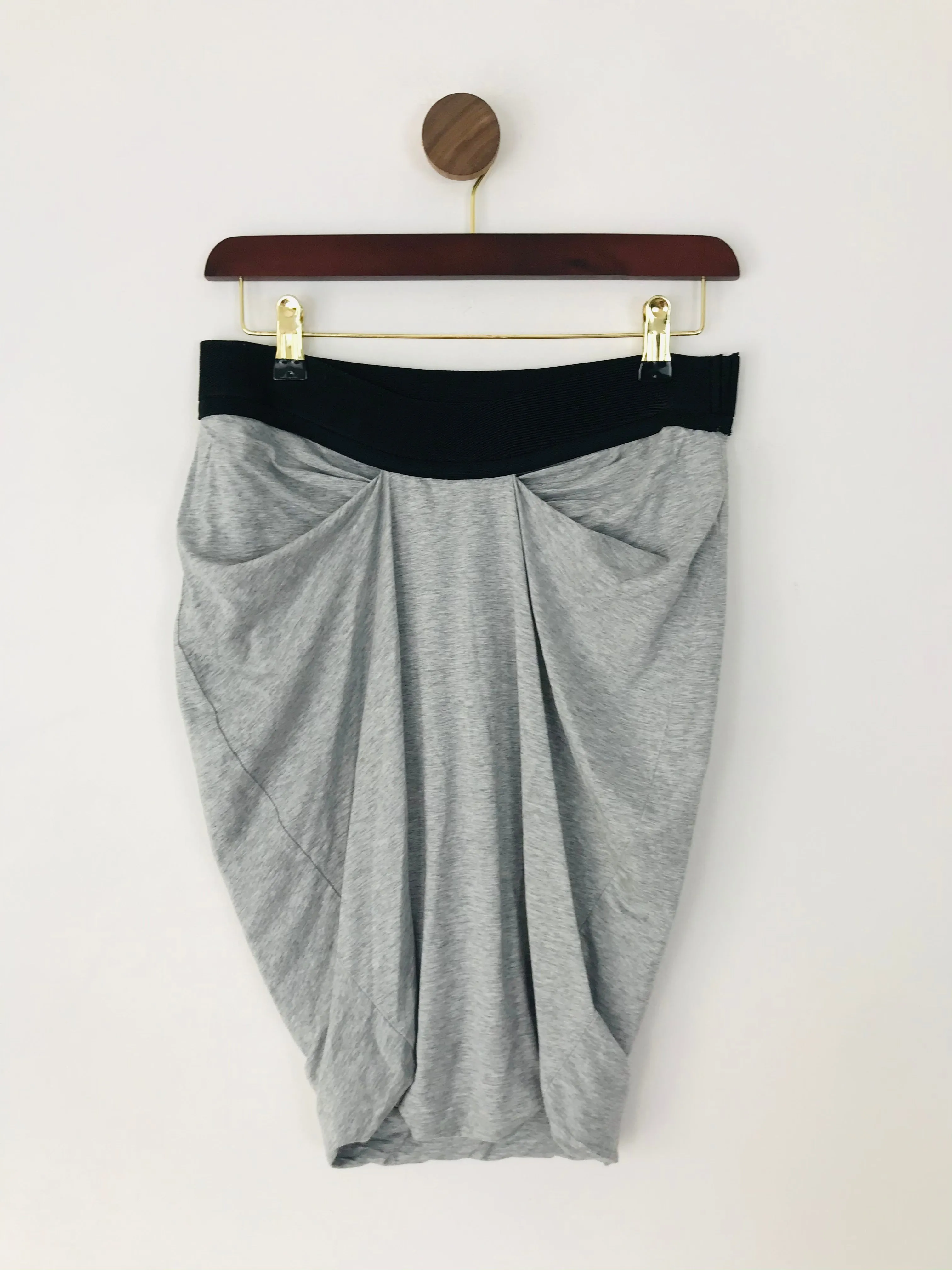 AllSaints Women’s Draped Pencil Skirt | UK10 | Grey
