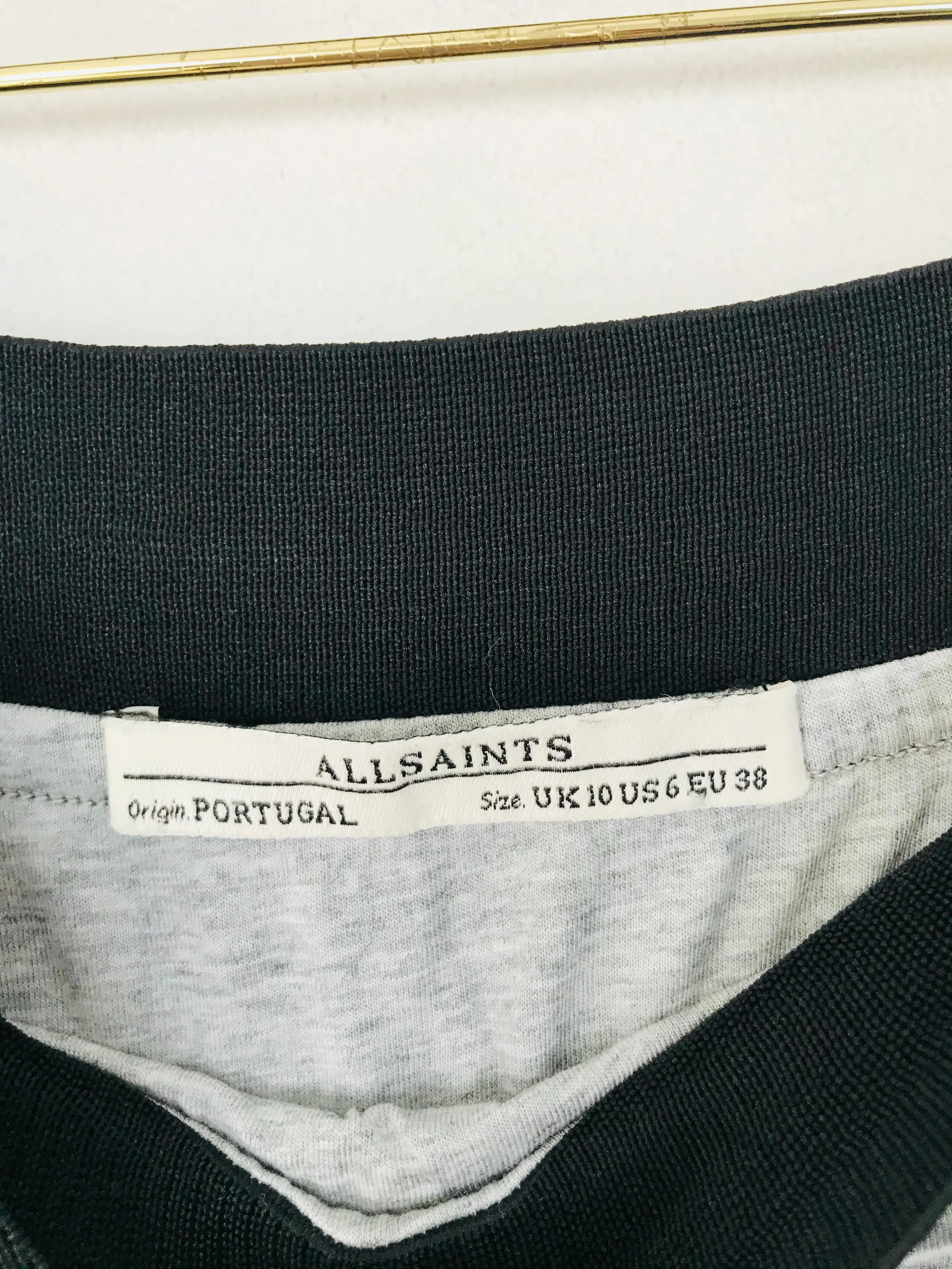 AllSaints Women’s Draped Pencil Skirt | UK10 | Grey