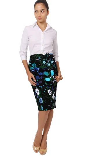 Annette Skirt Cotton Stretch (Botanical Garden)