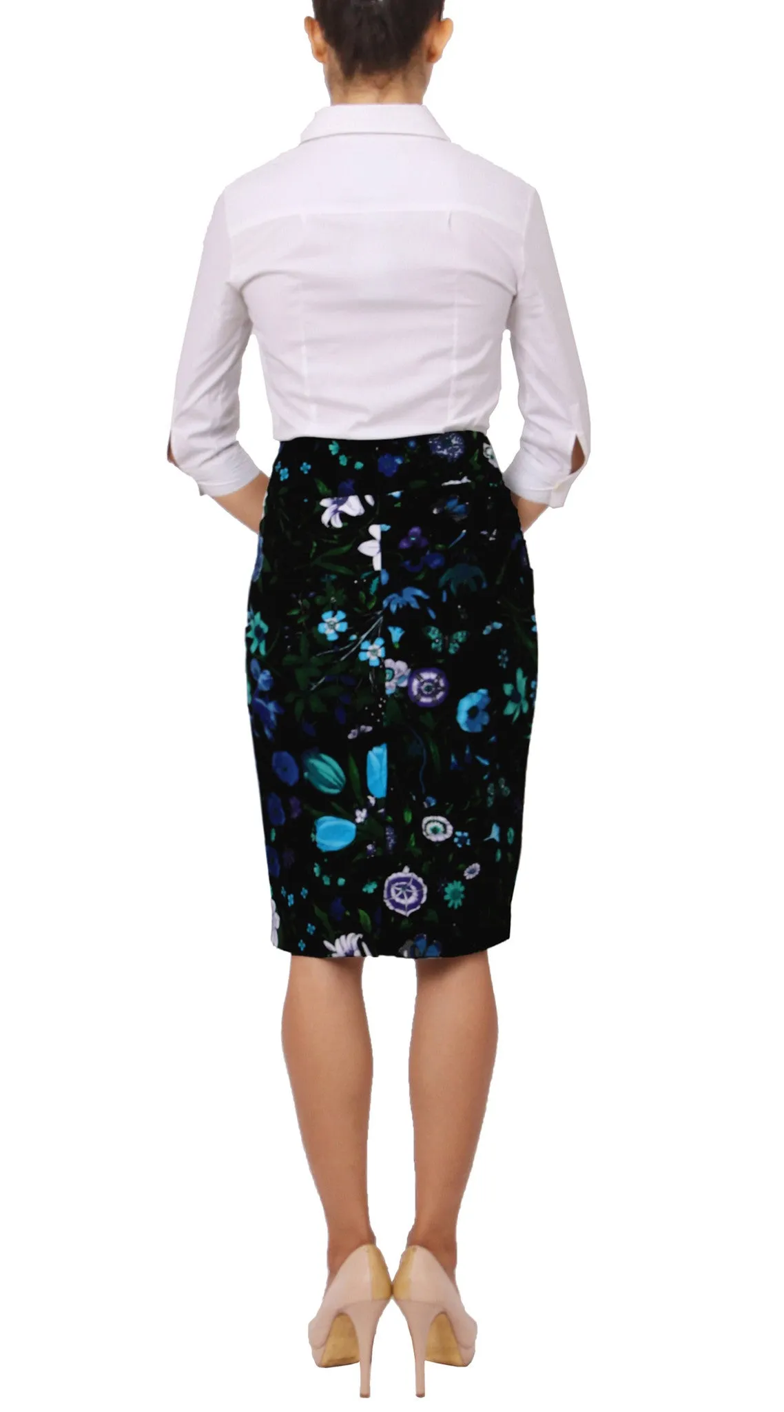 Annette Skirt Cotton Stretch (Botanical Garden)