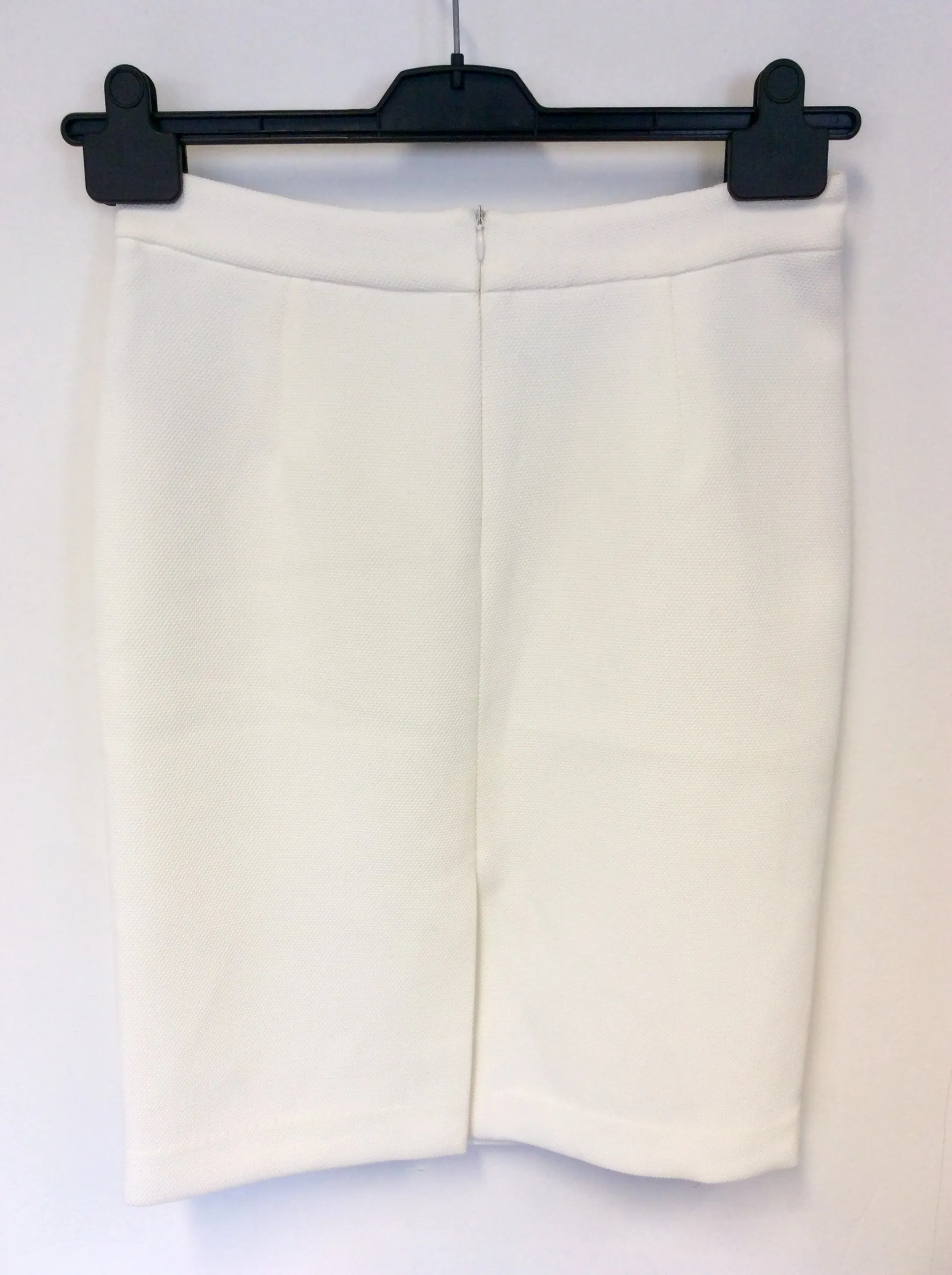 AXEL BLACK JACKET & WHITE PENCIL SKIRT SUIT SIZE UK 10