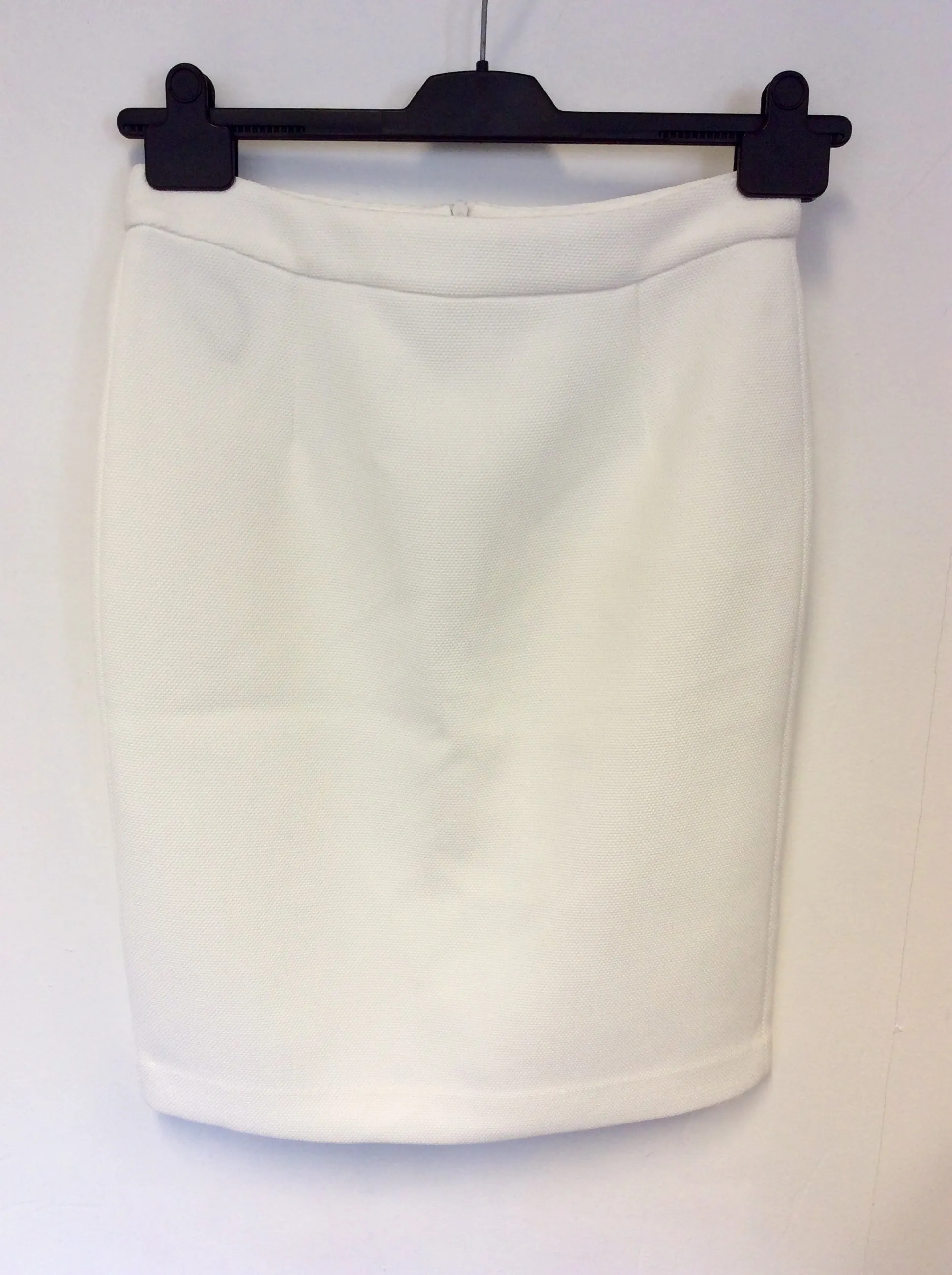 AXEL BLACK JACKET & WHITE PENCIL SKIRT SUIT SIZE UK 10
