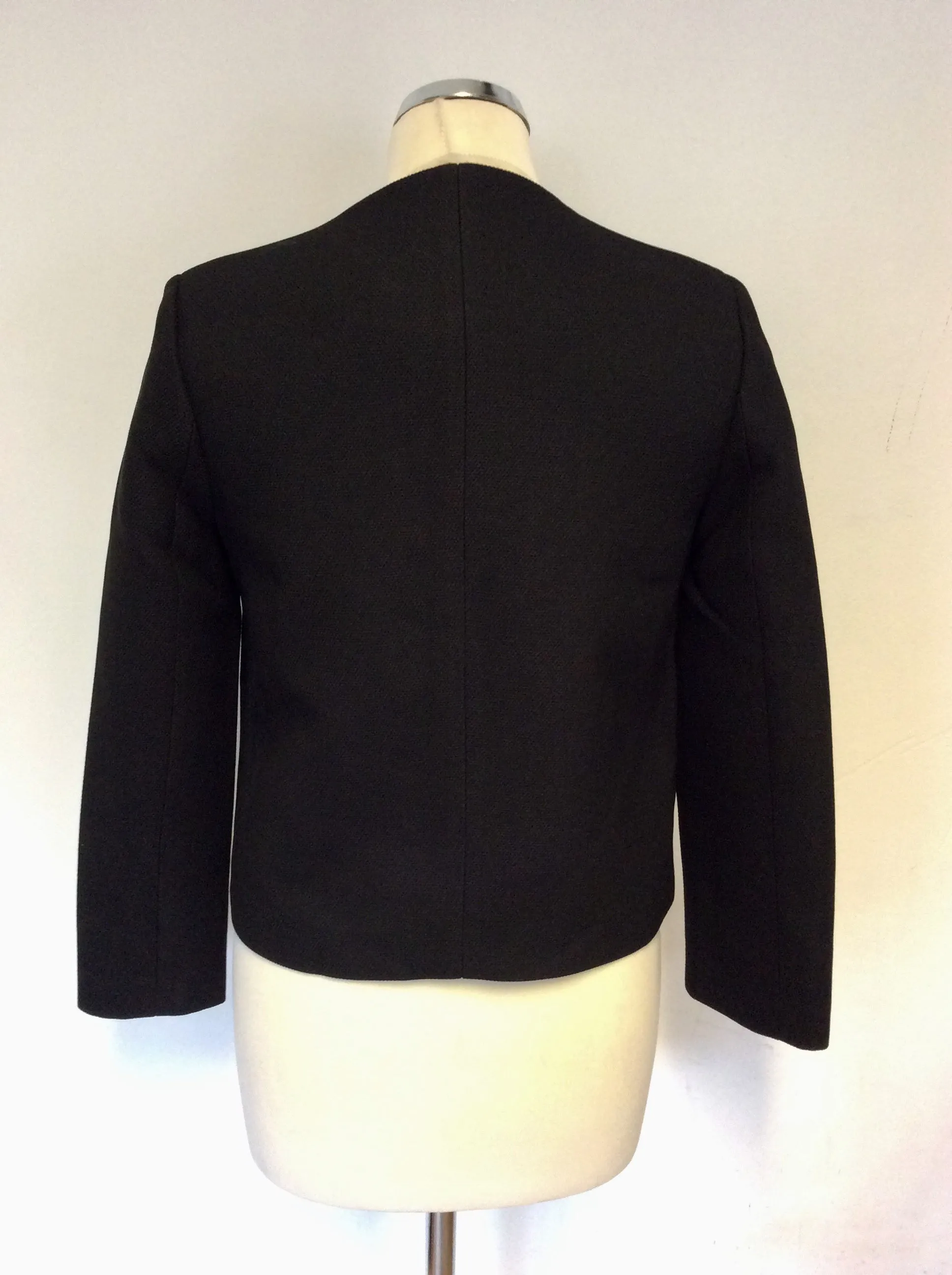 AXEL BLACK JACKET & WHITE PENCIL SKIRT SUIT SIZE UK 10