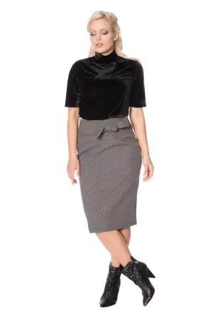 Banned Apparel - Betty Tie Front Pencil Skirt