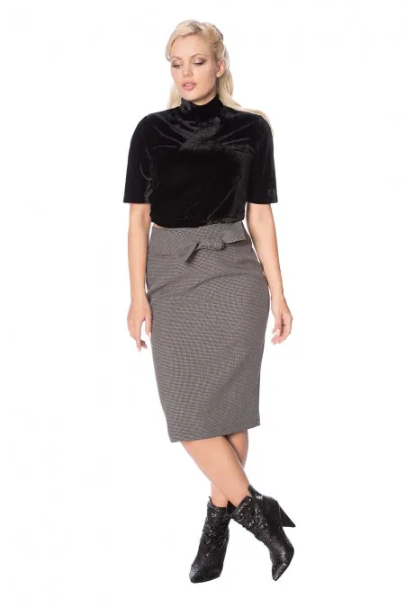 Banned Apparel - Betty Tie Front Pencil Skirt