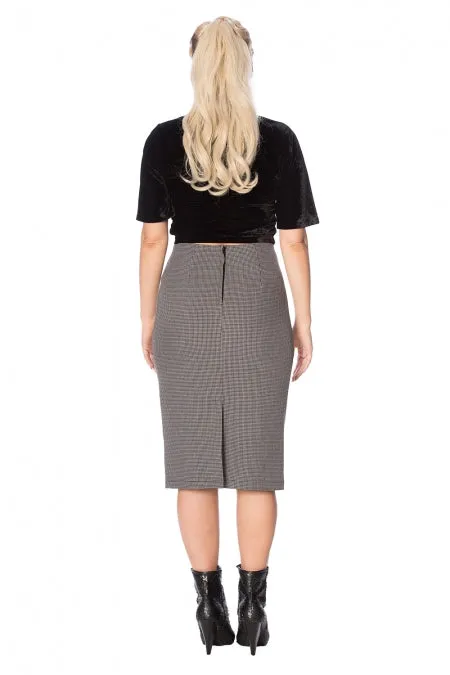 Banned Apparel - Betty Tie Front Pencil Skirt