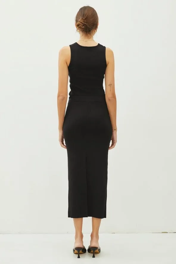 Be Cool Knitted High Rise Midi Skirt