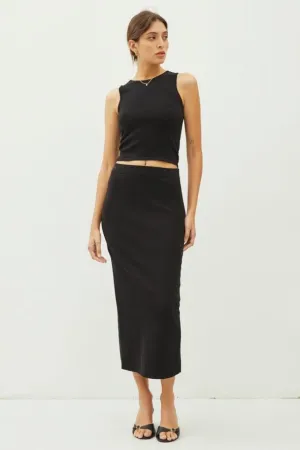 Be Cool Knitted High Rise Midi Skirt