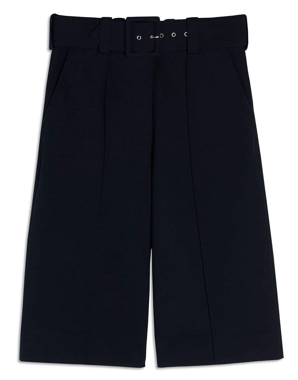 Belted Jersey Culottes