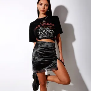 Black Lace Skirt Women Europe Sexy Skirt