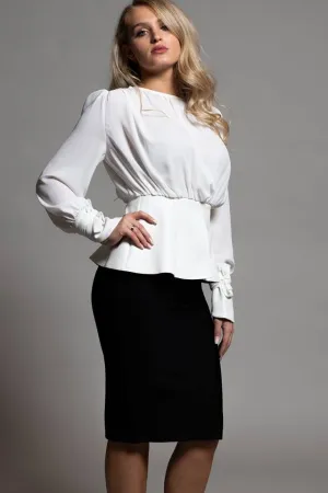 BLACK PENCIL BANDAGE SKIRT