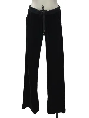 Black Velvet Drawstring Pants