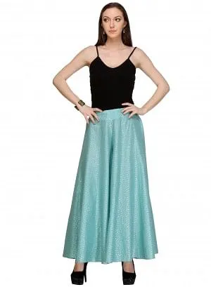 Blue Cropped Pants