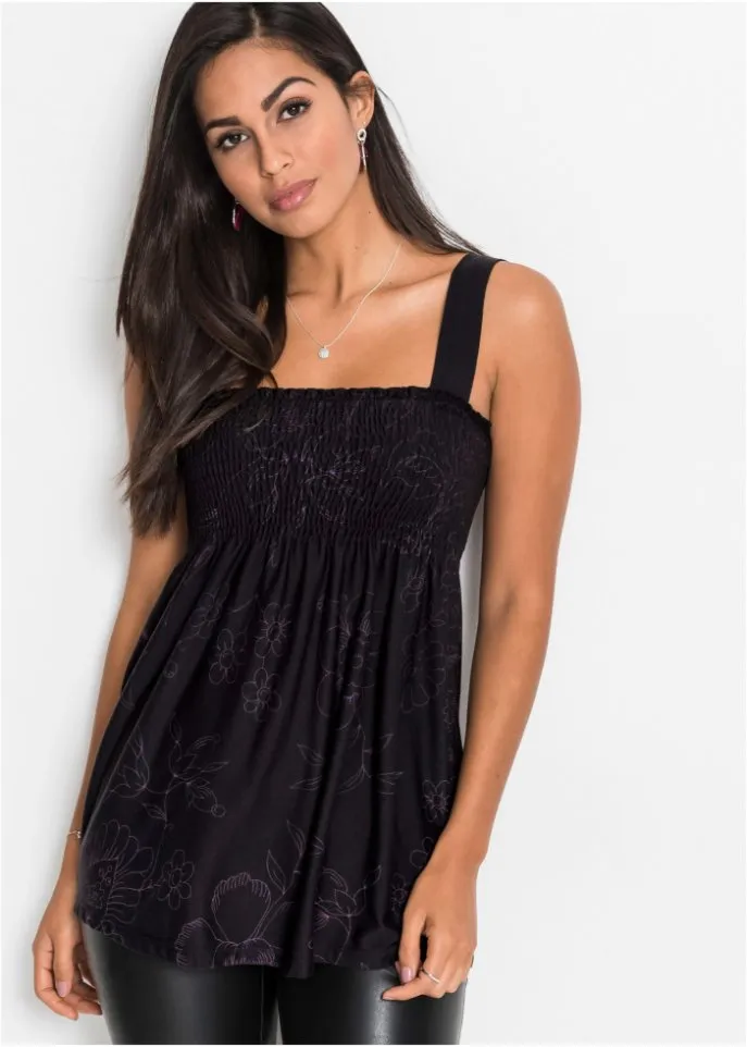 Bodyflirt tunic top, black