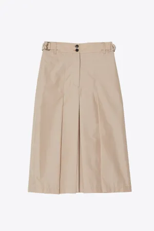 Cotton Poplin Pleated Culottes