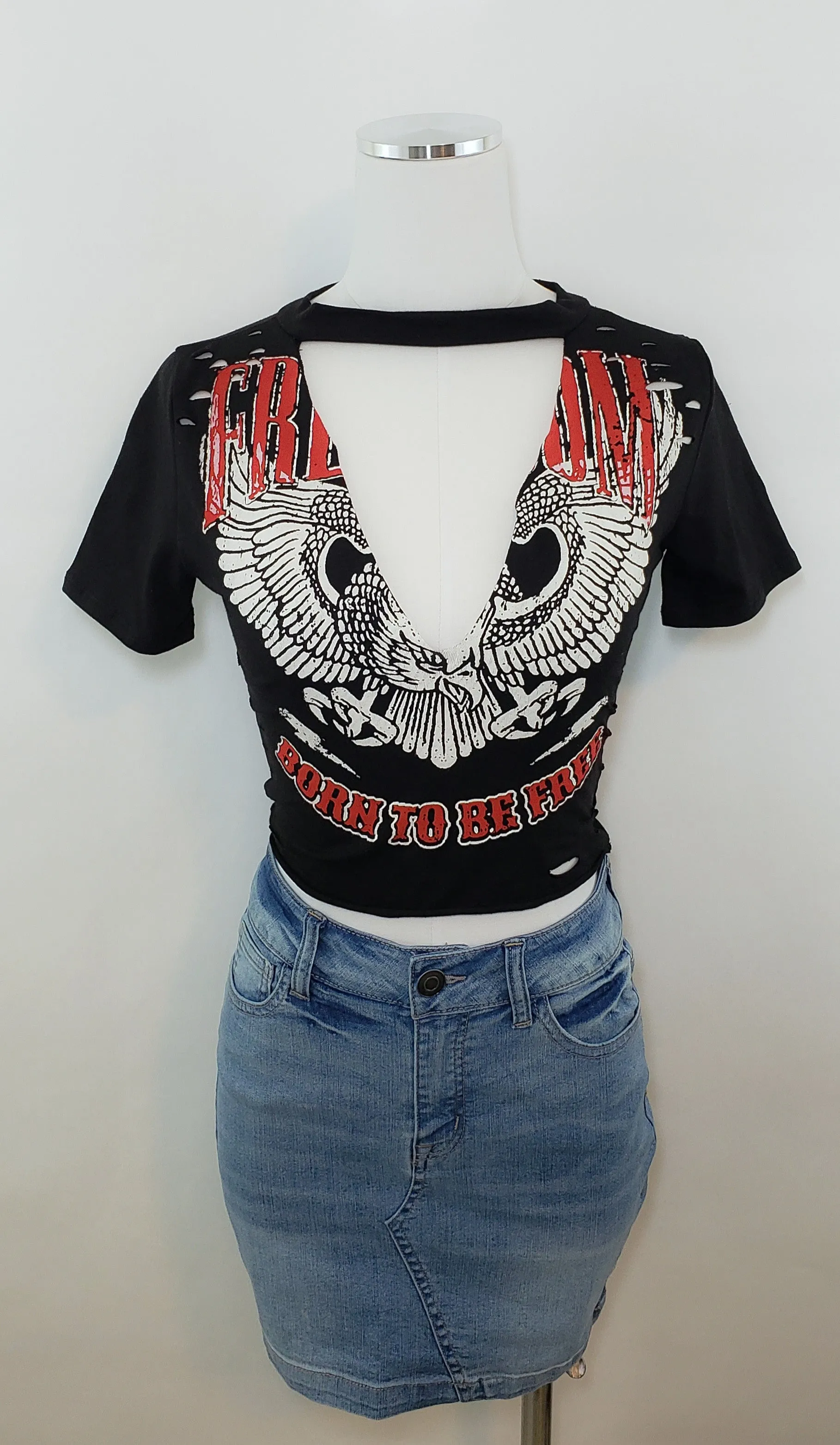 Denim Mini Skirt