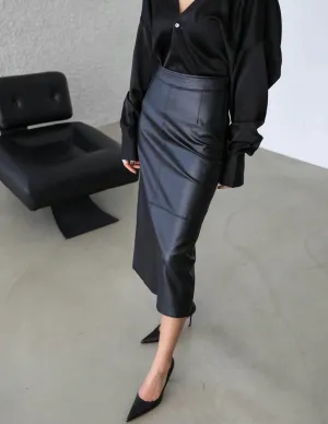 DIEGO MIDI SKIRT BLACK