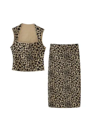 'Eliza' Printed Knit Top & Skirt Set (Sold Separately)
