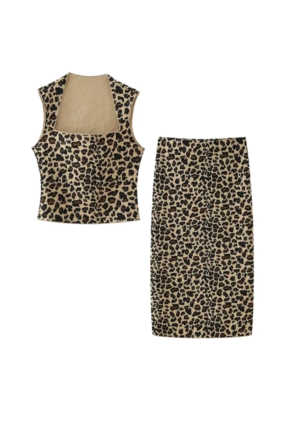 'Eliza' Printed Knit Top & Skirt Set (Sold Separately)