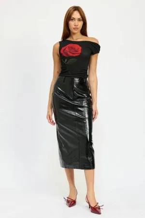 Emory Park Fitted Pencil Skirt With Slit