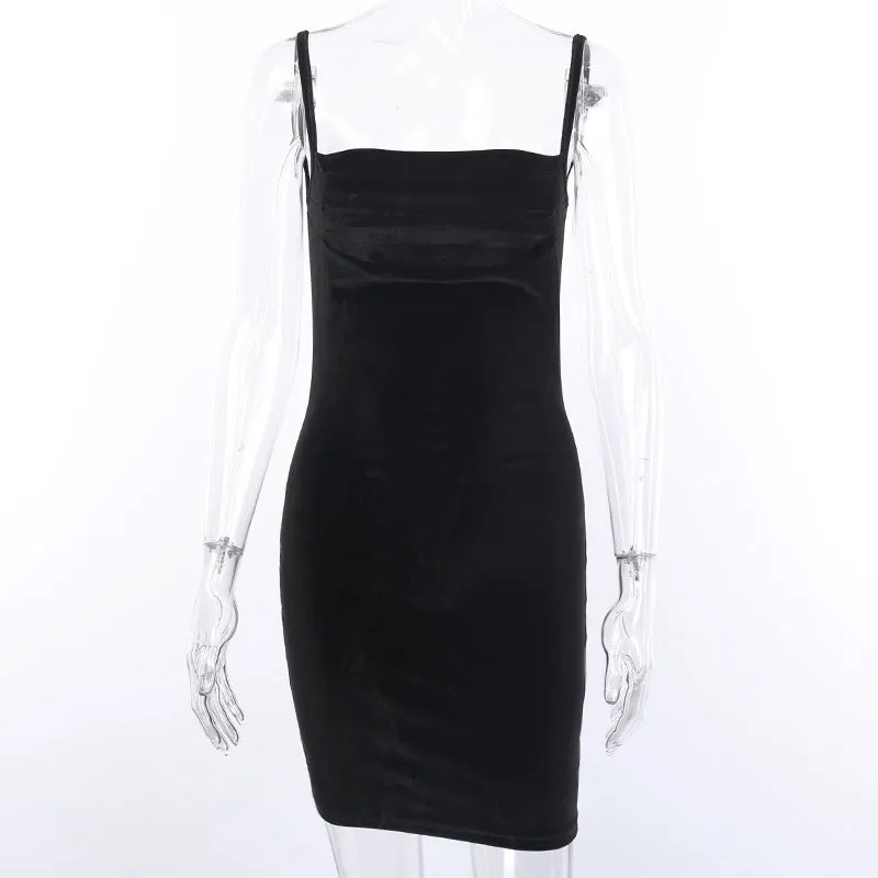 Fold Cami Dress Women Party Outdoor Elegant Sexy Slim Look Nightclubs Dress