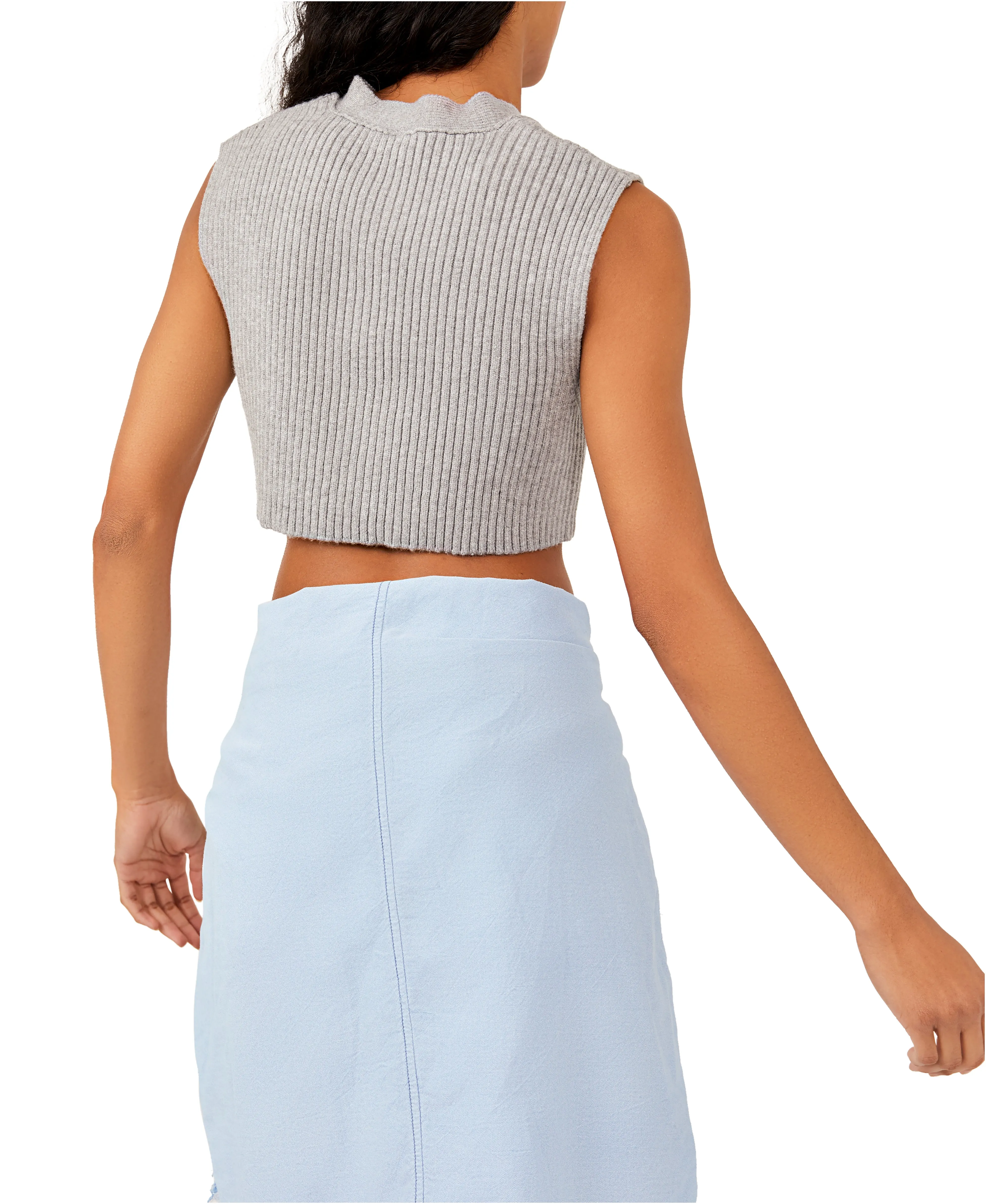 Free People Naiome Micro Vest