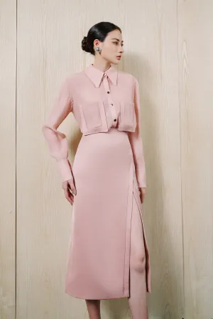 Front Split Pencil Skirt