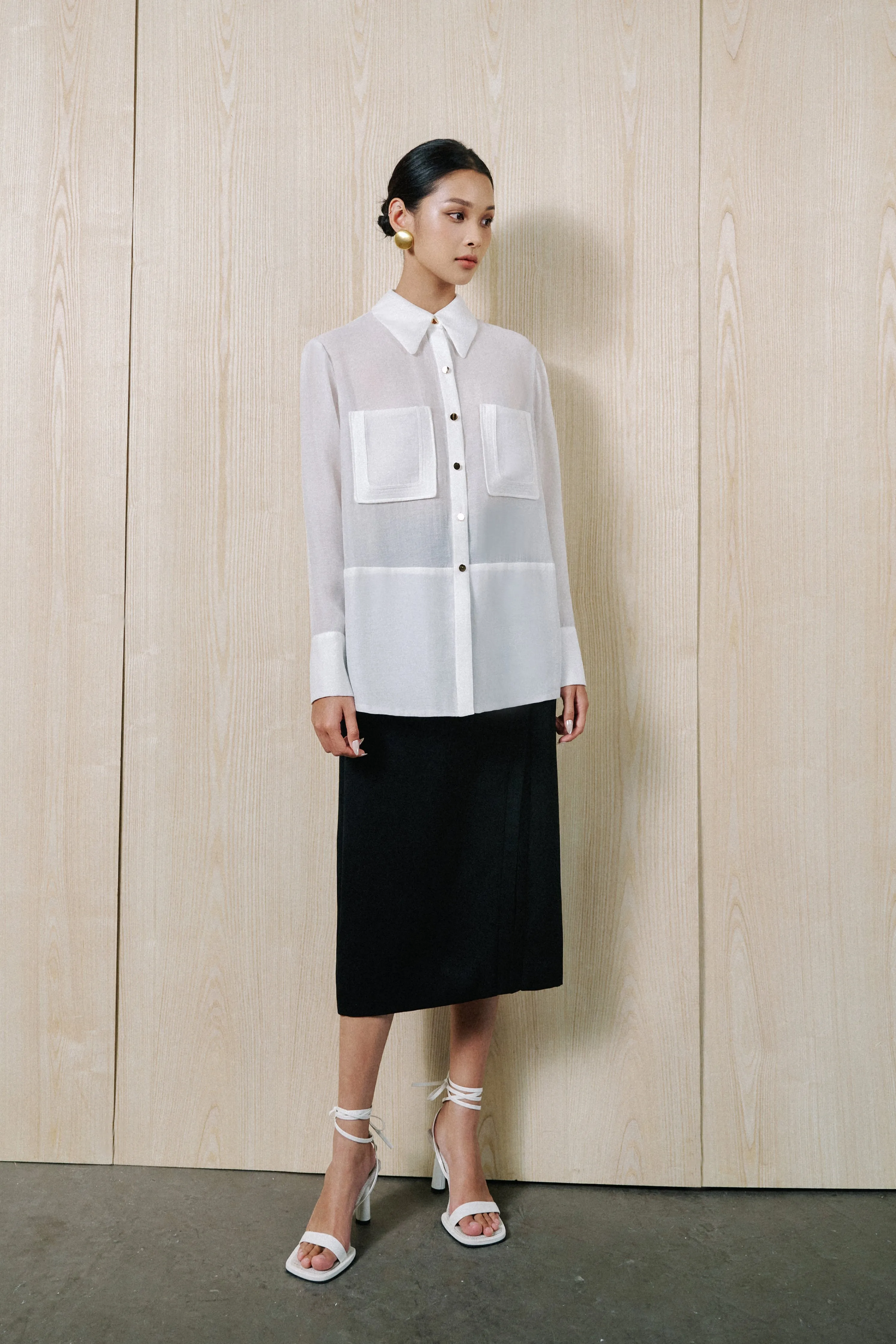 Front Split Pencil Skirt