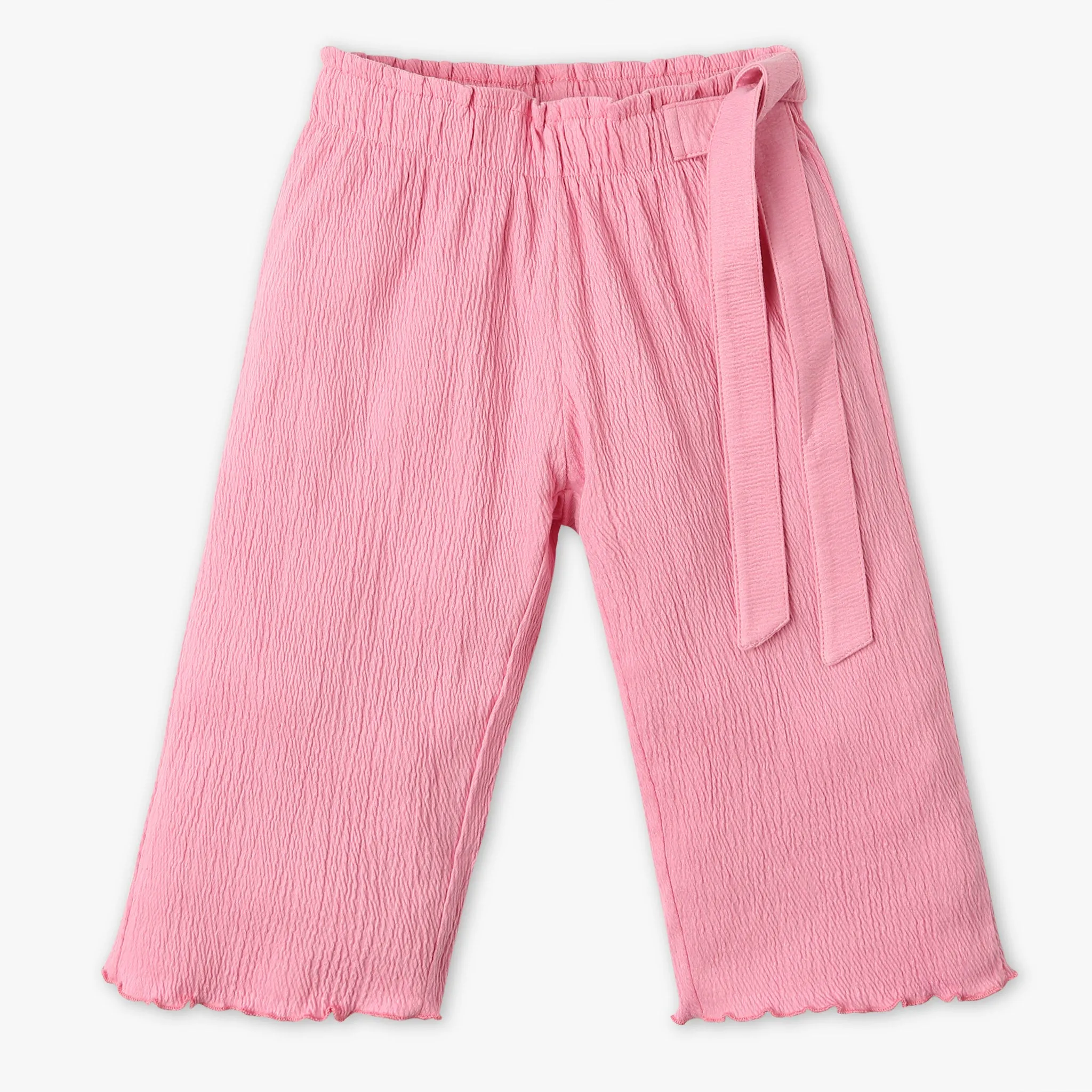 Girls Solid Mid Rise Culottes