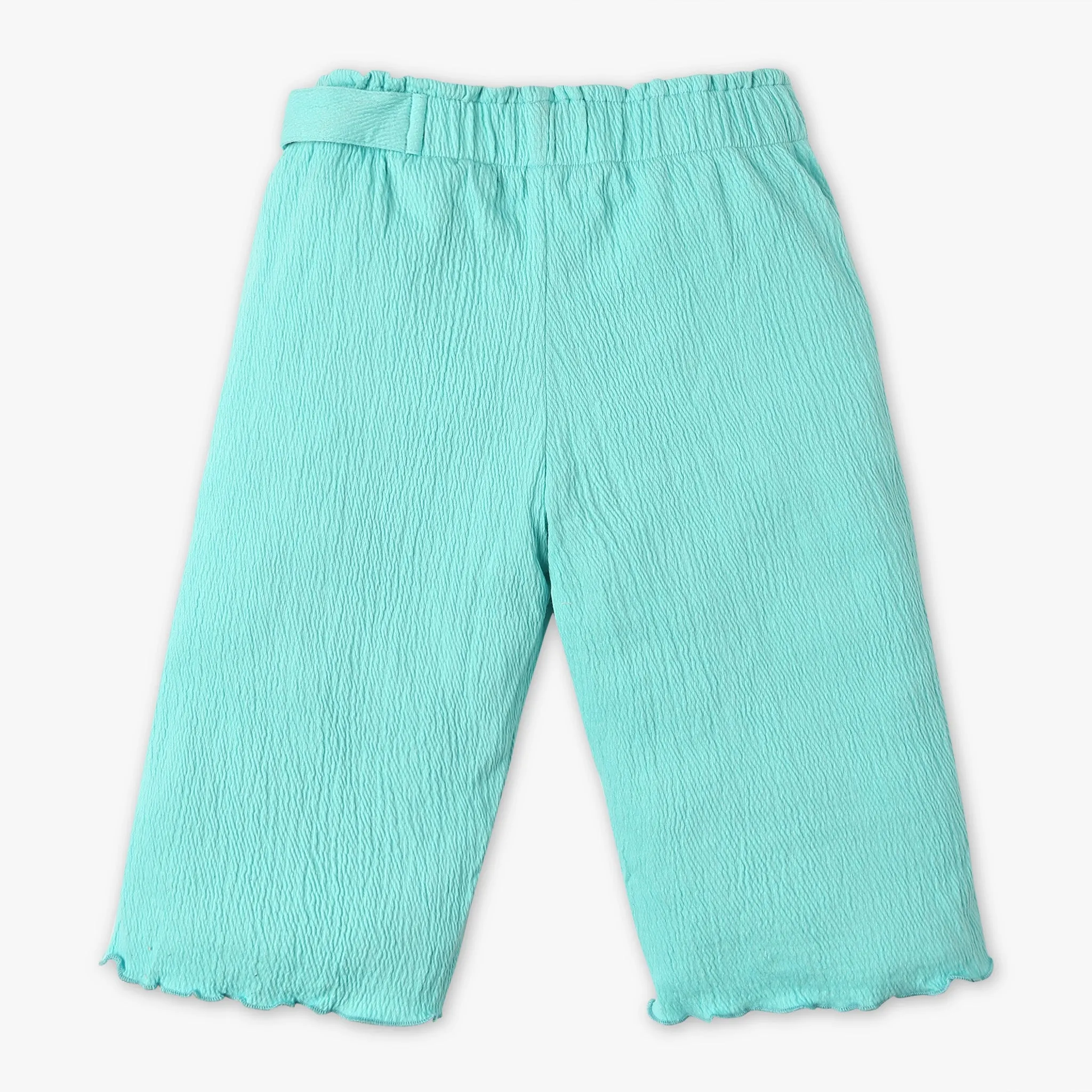 Girls Solid Mid Rise Culottes