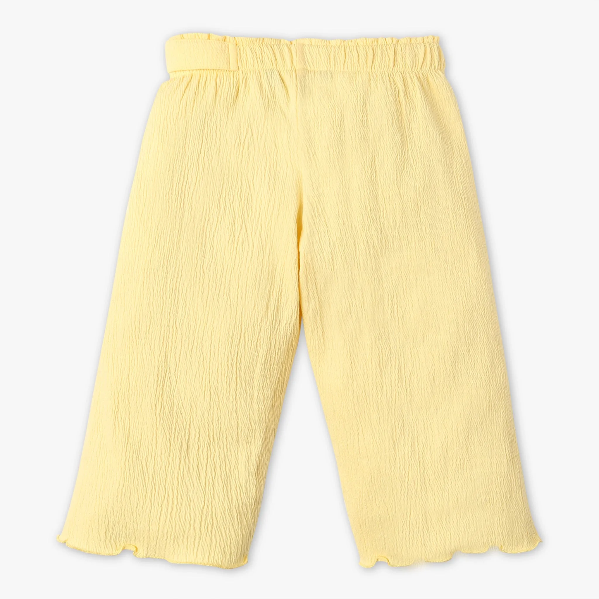 Girls Solid Mid Rise Culottes