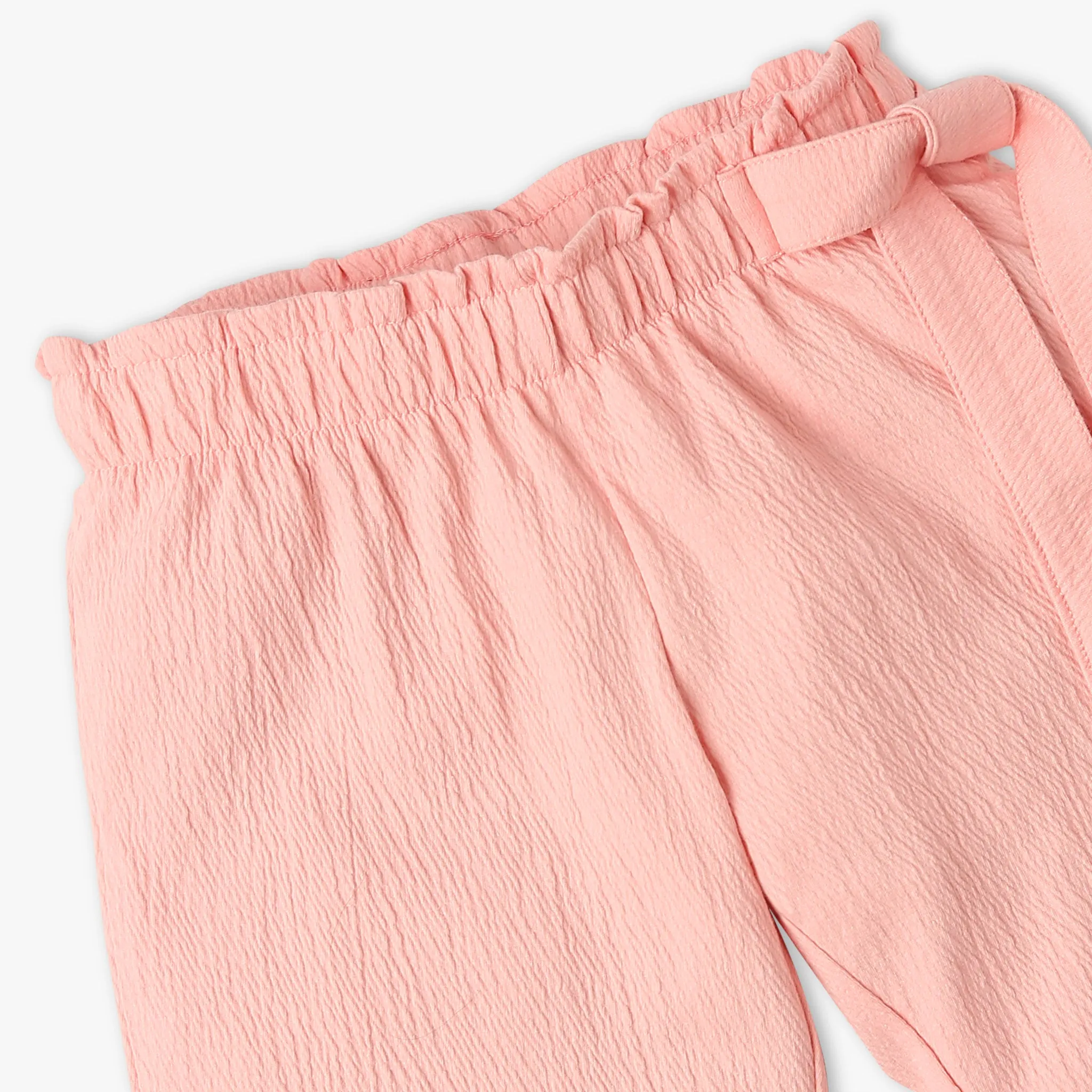 Girls Solid Mid Rise Culottes