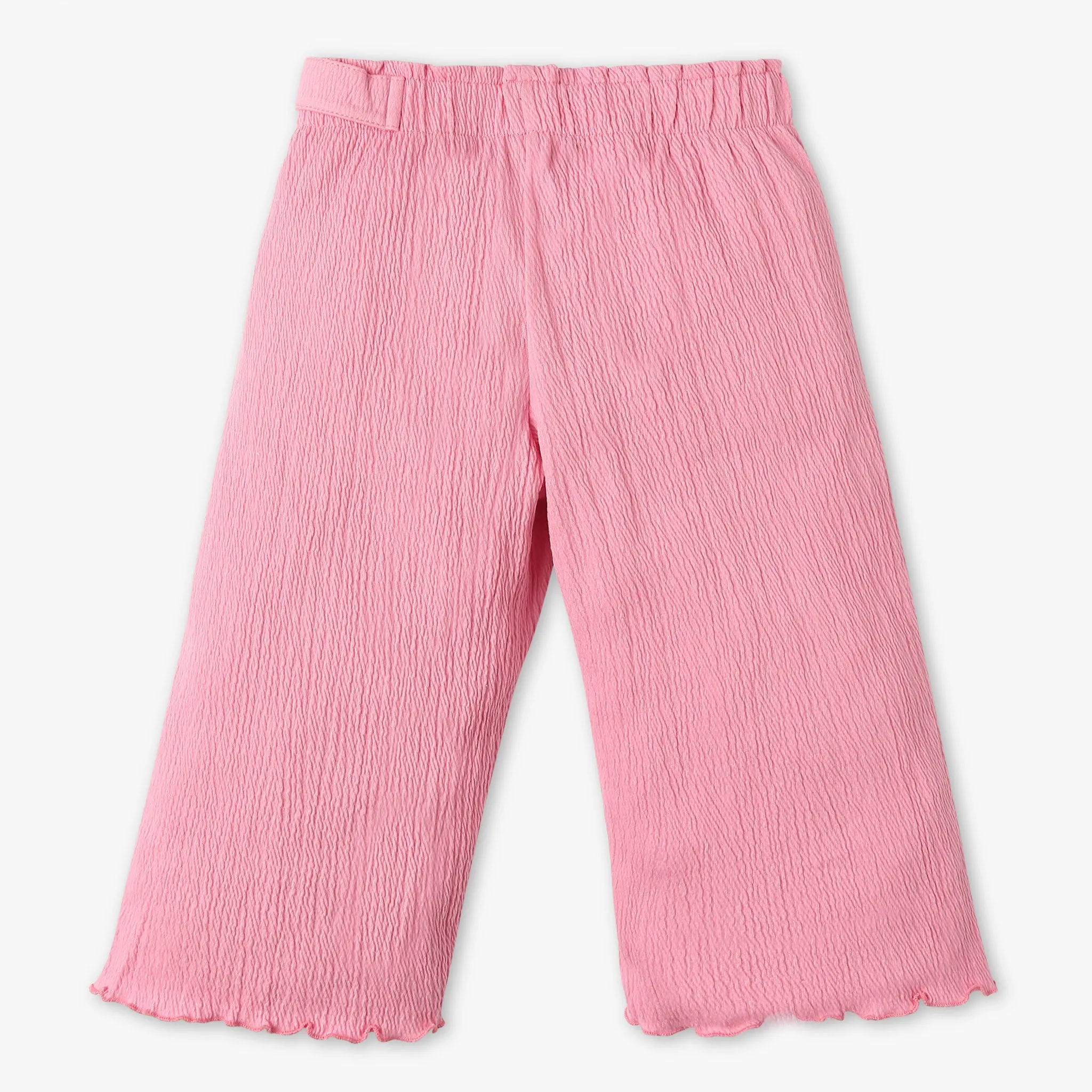 Girls Solid Mid Rise Culottes