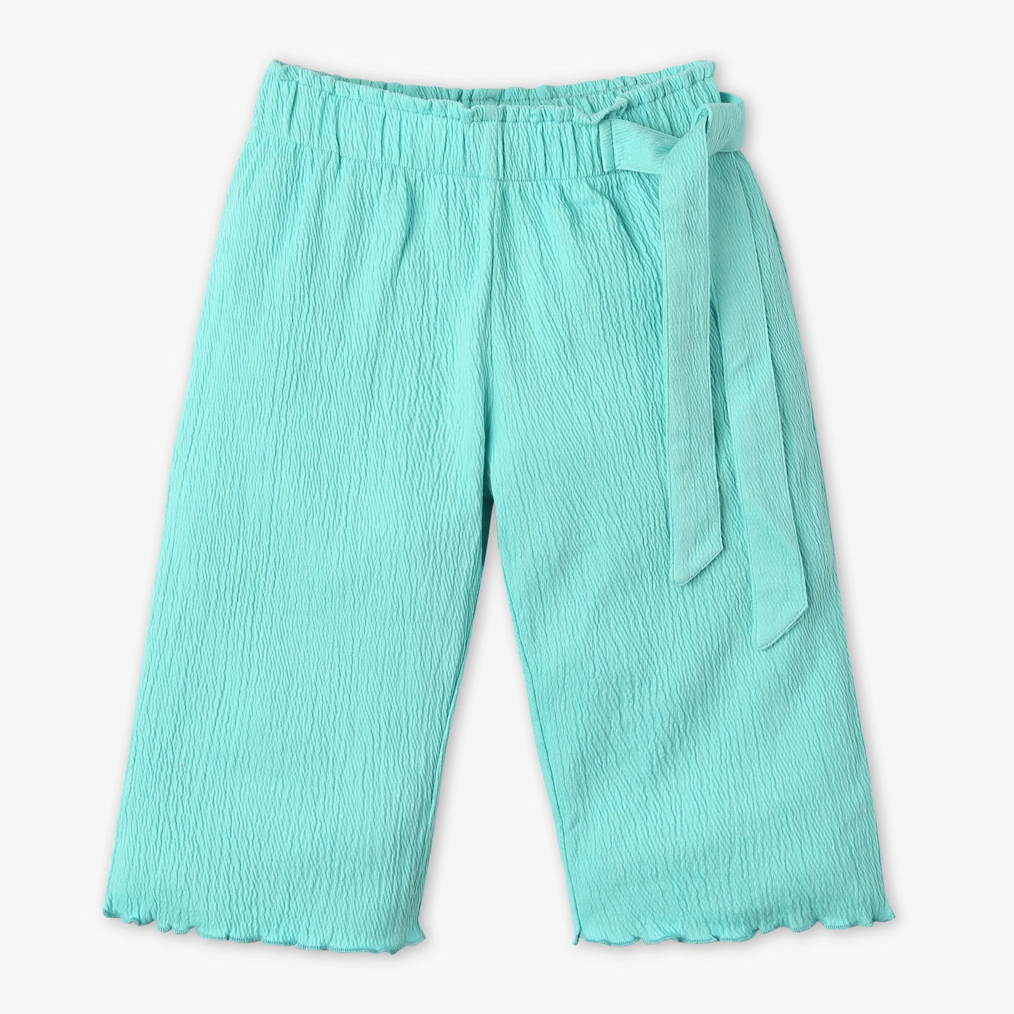 Girls Solid Mid Rise Culottes