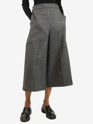 Grey wide-leg culottes - size S