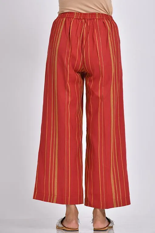 Handloom Culottes with Pleats