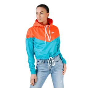 Heritage Windbreaker Jacket Orange/Turquoise