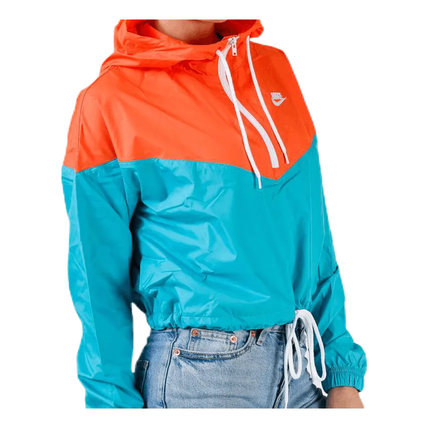 Heritage Windbreaker Jacket Orange/Turquoise