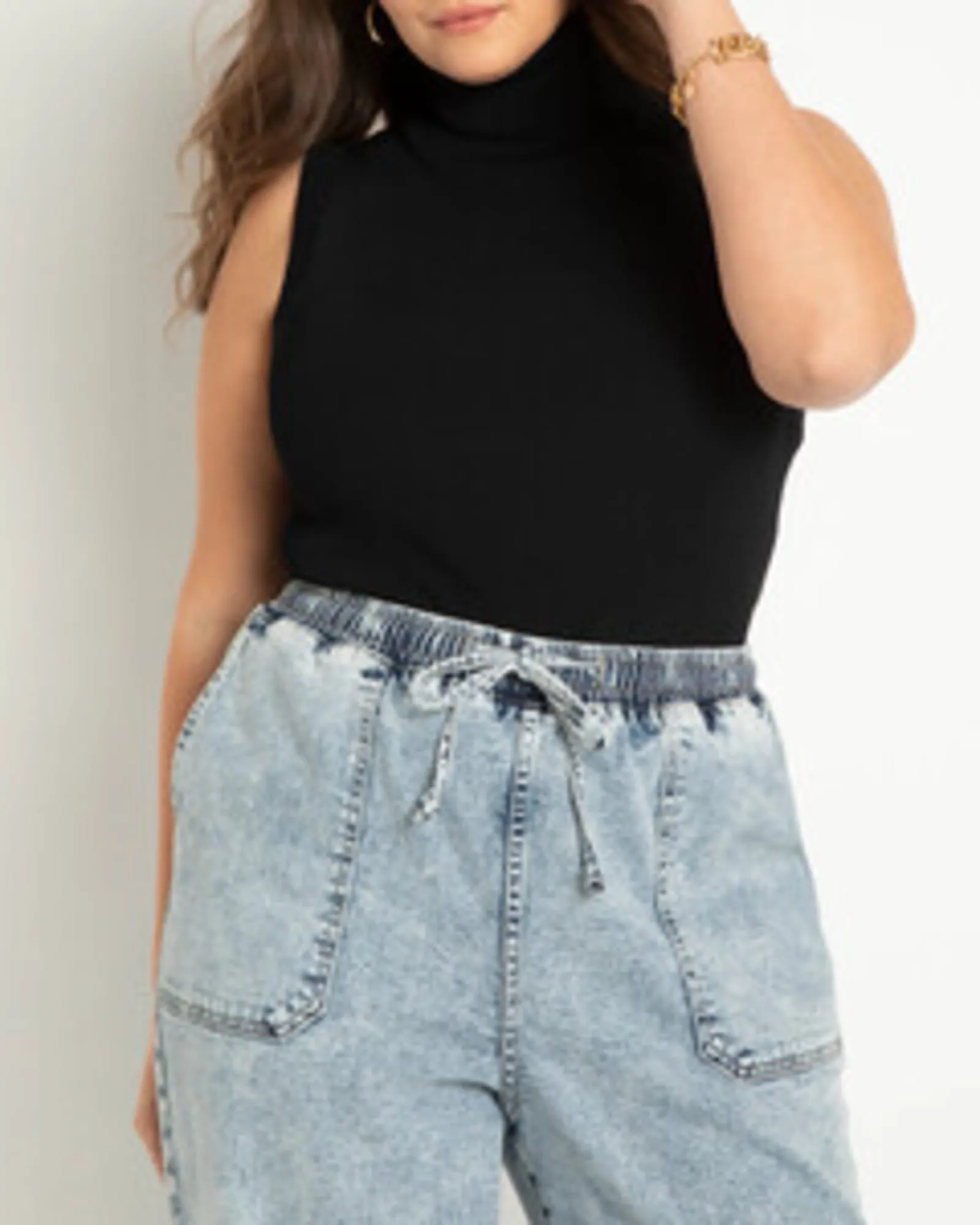 Iris Turtleneck Layering Sweater | Totally Black