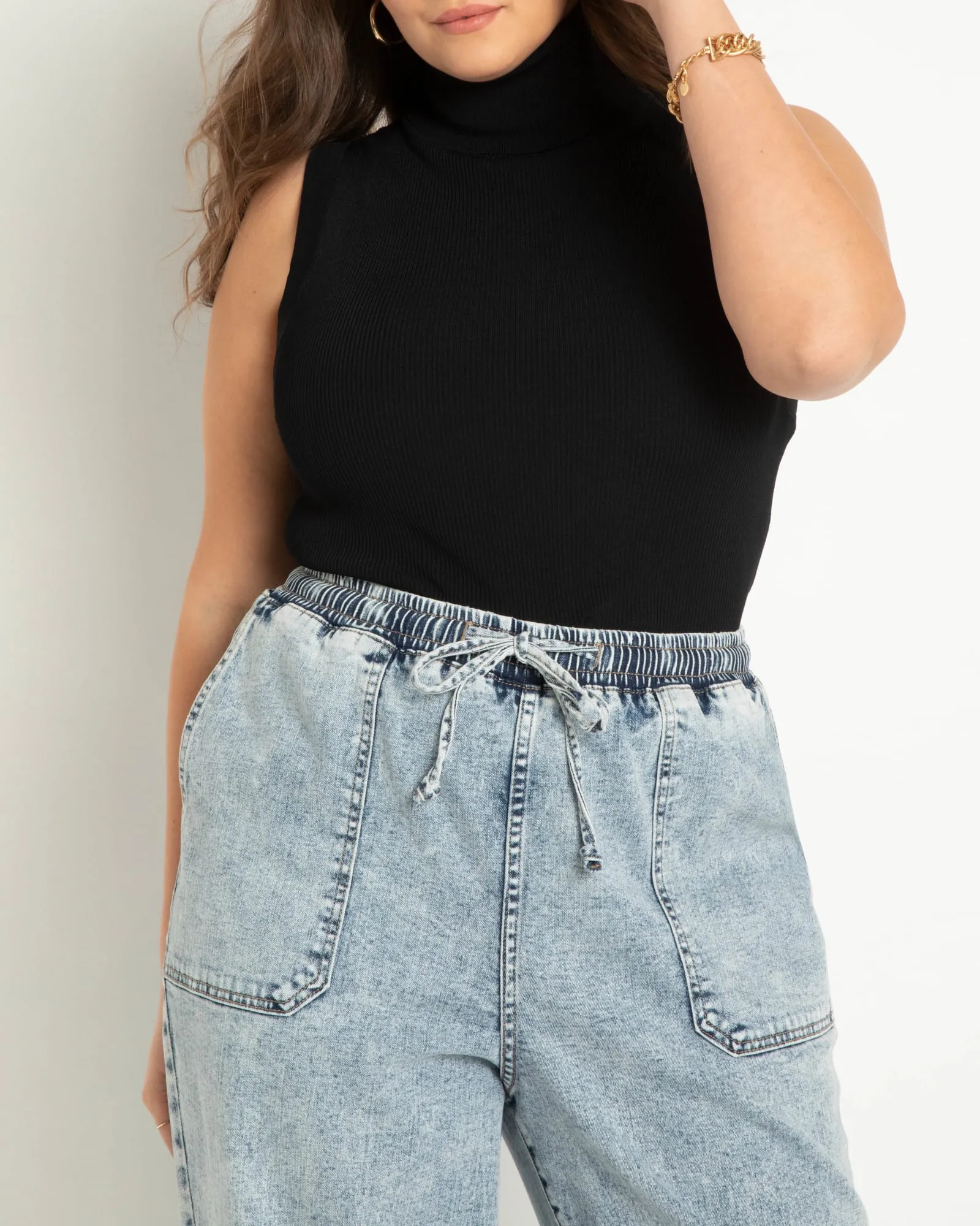 Iris Turtleneck Layering Sweater | Totally Black