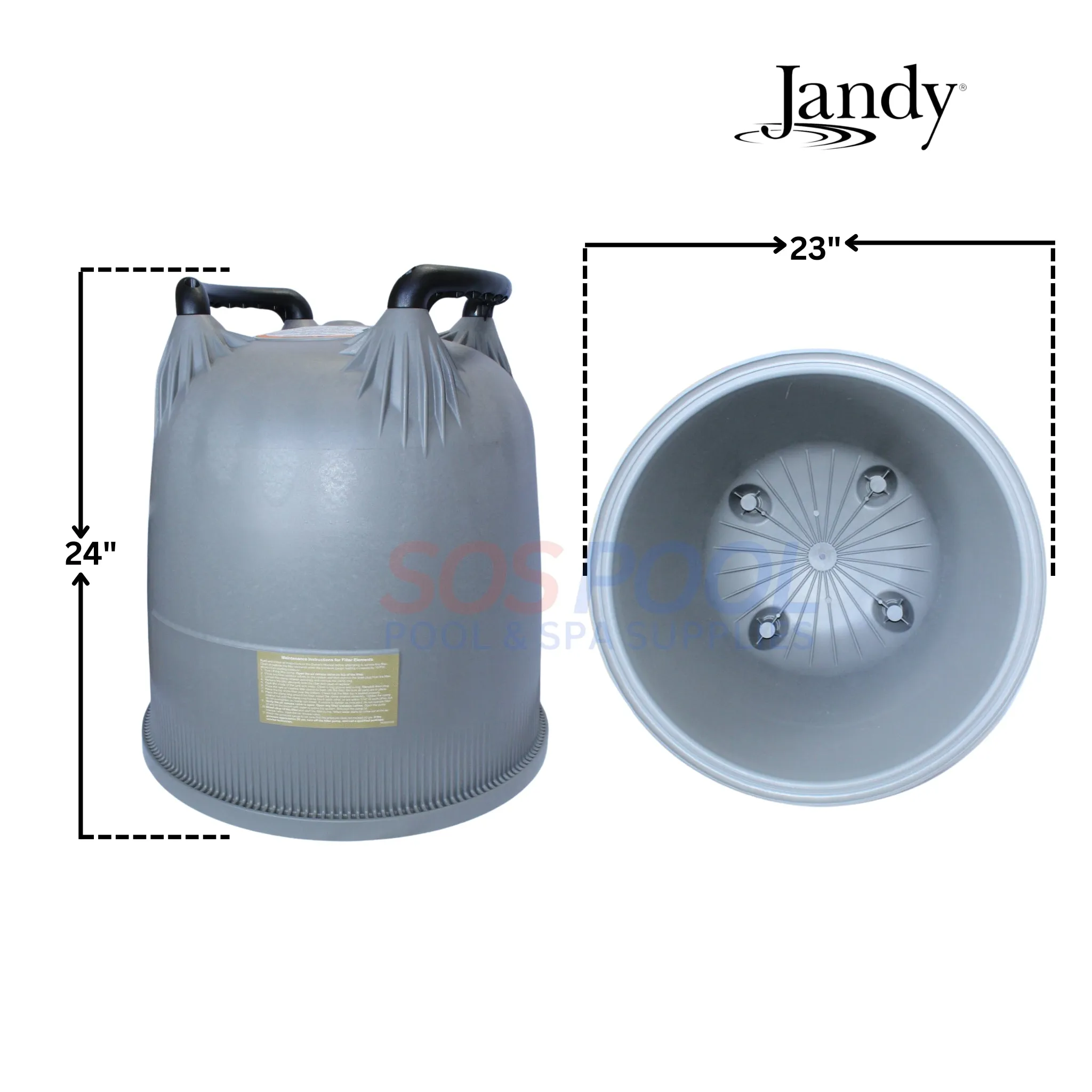 Jandy Tank Top Lid For DEL60 and DEV60 Filters | R0357300